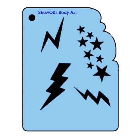 ProAiir QuickEZ Bolt And Stars Sjabloon 1 ProAiir QuickEZ Bolt And Stars Sjabloon