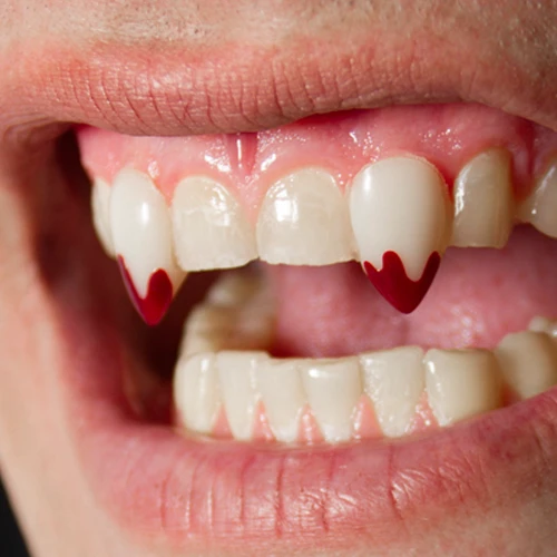 Scarecrow Blood Tip Deluxe Vampire Fangs Small | Vampiertanden 3 Scarecrow Blood Tip Deluxe Vampire Fangs Small | Vampiertanden - Afbeelding 3