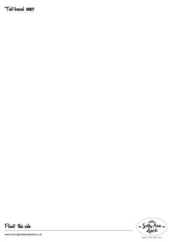 Schmink Oefenbord, Formaat A4