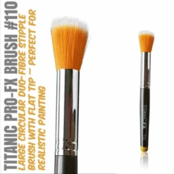 Titanic FX Large Round Duo Fiber Stipple Brush 110 | Special Effects Penseel