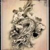 Wiser's Airbrush TattooPro Stencil - Chinese Dragon