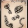Wiser's Airbrush TattooPro Stencil - Key & Locket