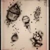 Wiser's Airbrush TattooPro Stencil - Sweet Treats