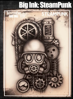 Wiser's Airbrush TattooPro Stencil – Big Ink - Steampunk