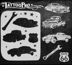 Halloween Cosmetica -Halloween Cosmetica wiser s airbrush tattoopro stencil classic cars2782c