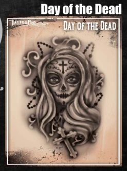 Wiser's Airbrush TattooPro Stencil – Day Of The Dead