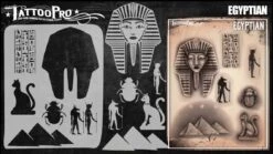 Halloween Cosmetica -Halloween Cosmetica wiser s airbrush tattoopro stencil egyptian98379