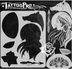 Wiser's Airbrush TattooPro Stencil – Gypsy Girl -Halloween Cosmetica wiser s airbrush tattoopro stencil gypsy girl75d65