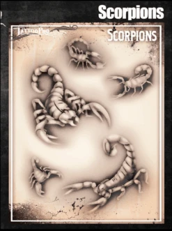 Wiser's Airbrush TattooPro Stencil – Scorpions