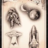 Wiser's Airbrush TattooPro Stencil – Space