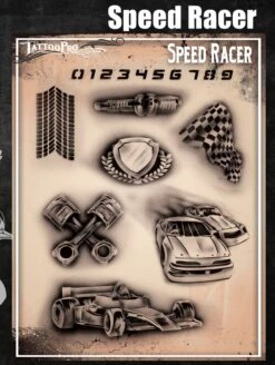 Wiser's Airbrush TattooPro Stencil – Speedracer